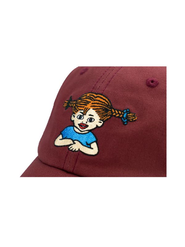 Kinder Cap Pippi Langstrumpf - Burgund