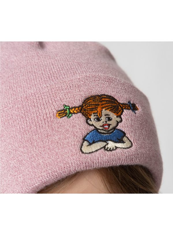 Knitted hat Pippi Longstocking - Pink