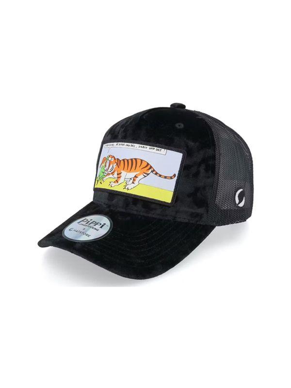 Adult Cap Pippi Tiger - Black Velvet Trucker