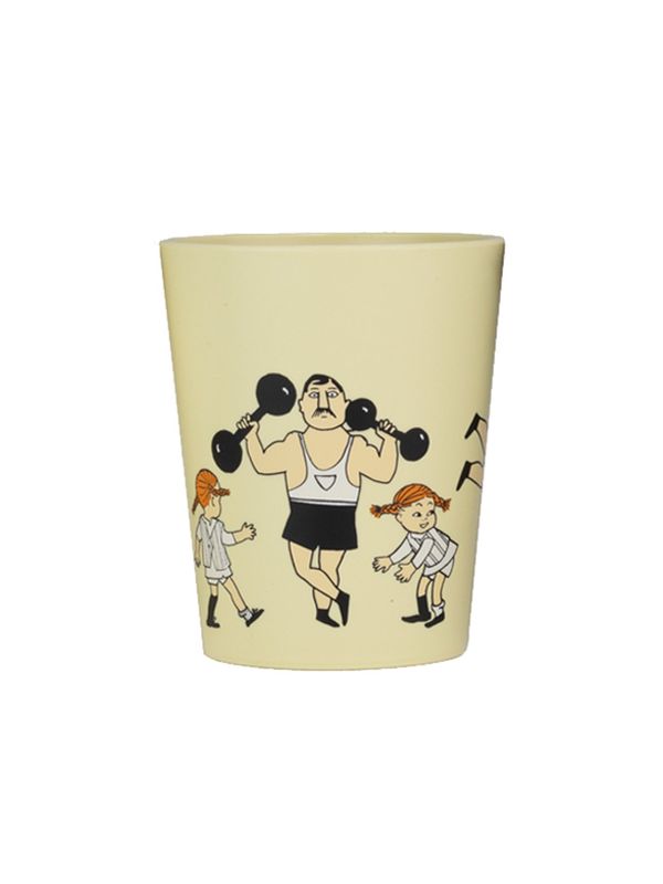 Tumbler mug Pippi Longstocking - Yellow