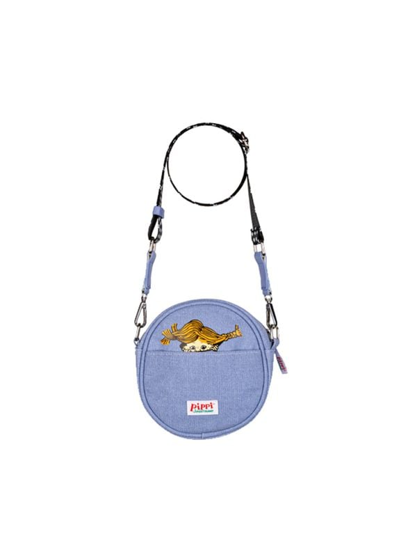 Round shoulderbag Pippi Longstocking - Purple