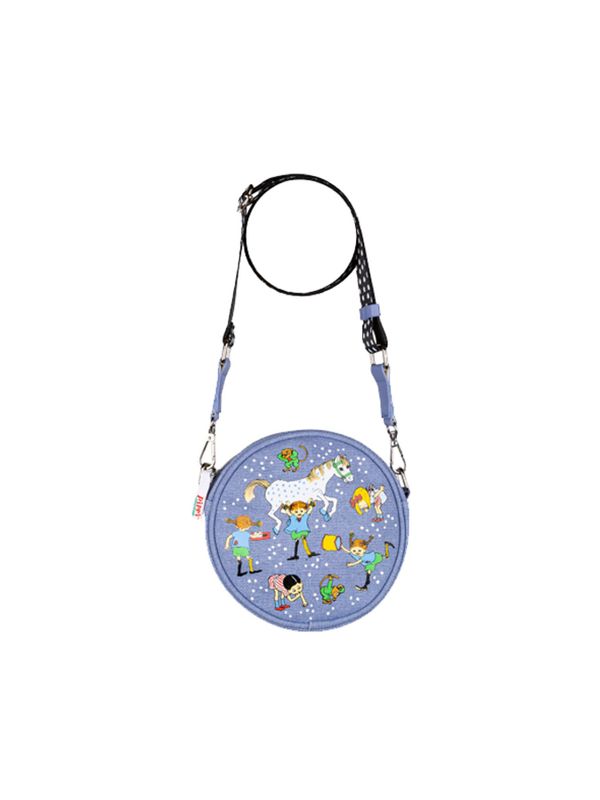 Round shoulderbag Pippi Longstocking - Purple