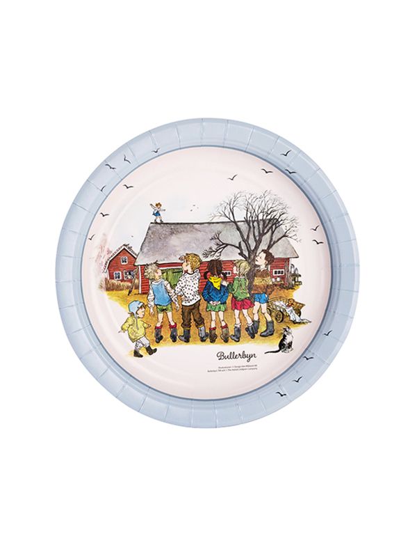 Paper plates Children of Noisy Village 8-pcs