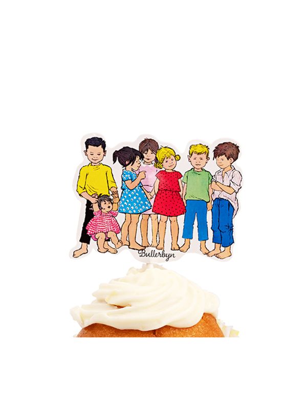 Cake toppers Children of Noisy Village 8-pcs