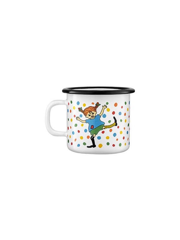 Enamel Pippi Longstocking - White