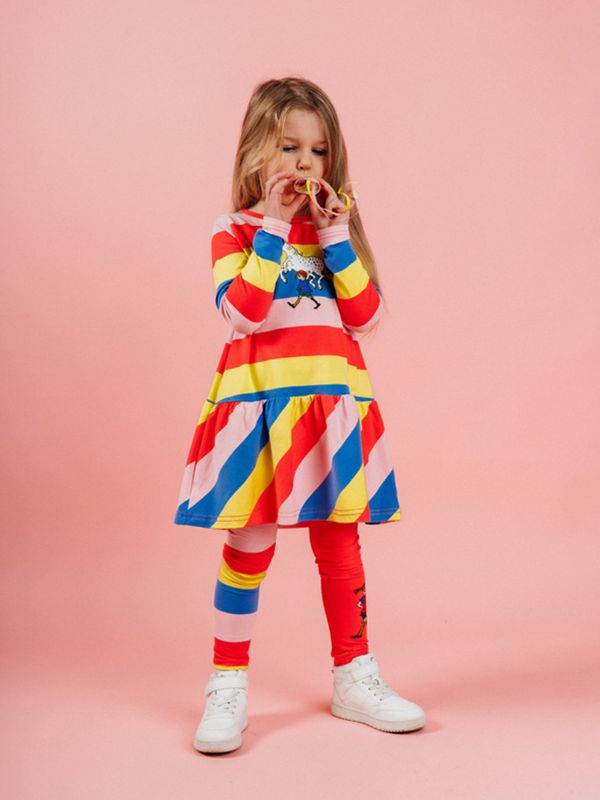 Kleid Pippi Langstrumpf - Gestreift