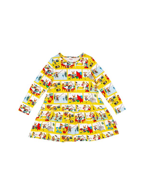 Kleid Pippi Langstrumpf - Gelb