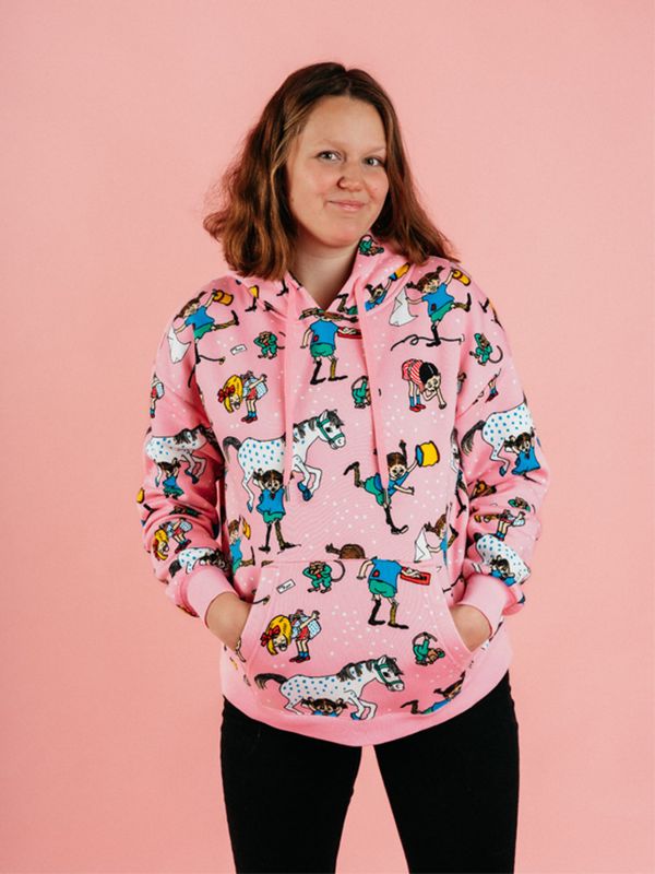 Hoodie Pippi Longstocking - Pink