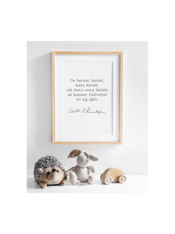 Embroidery set Astrid Lindgren quote (in Swedish)