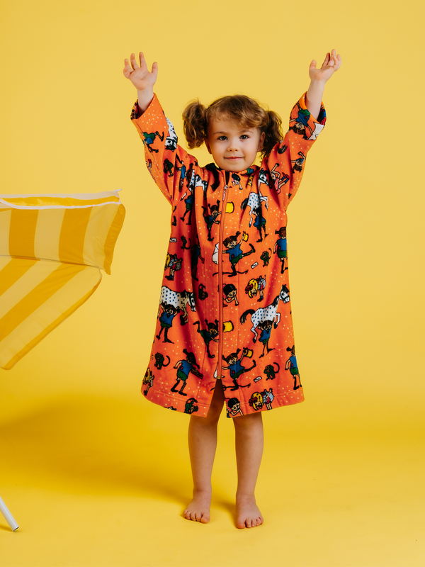 Bathrobe Pippi Longstocking -Orange