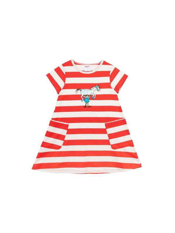 Dress Pippi Longstocking - red/white