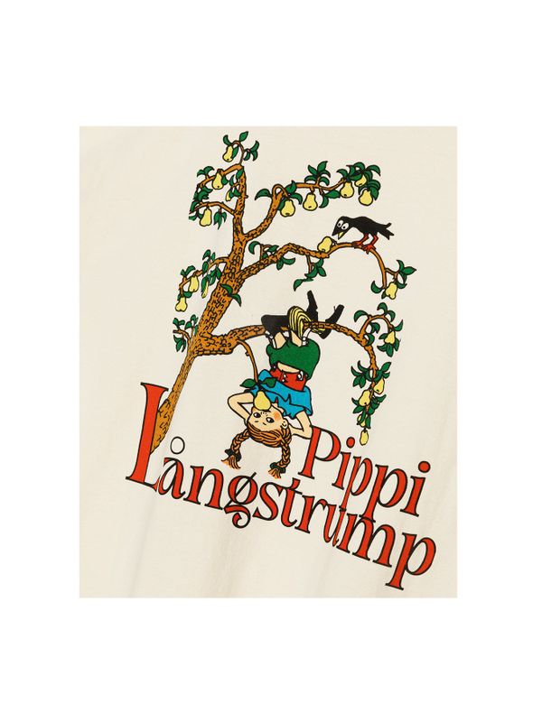 T-shirt Pippi Longstocking pear tree - beige