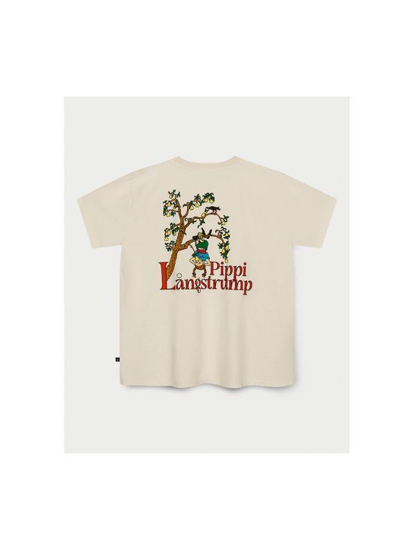 T-shirt Pippi Longstocking pear tree - beige