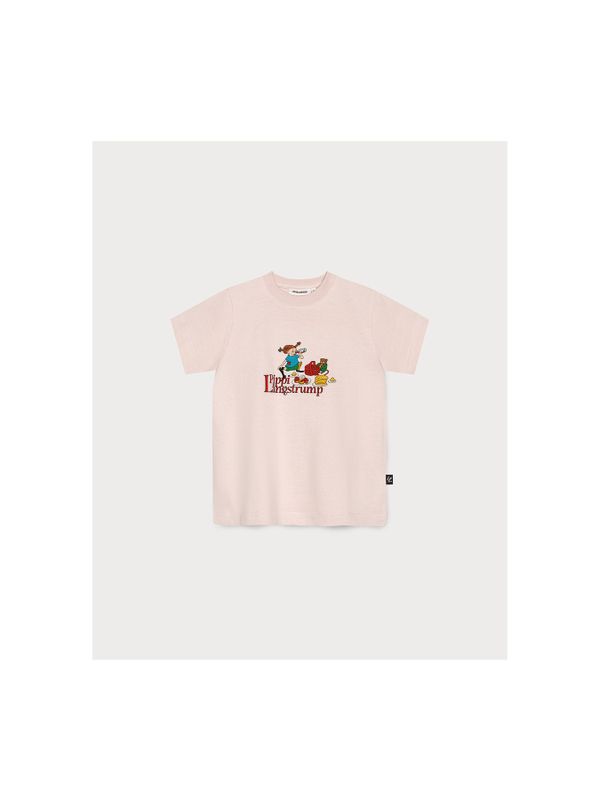 Kinder T-Shirt Pippi macht Picknick - Rosa