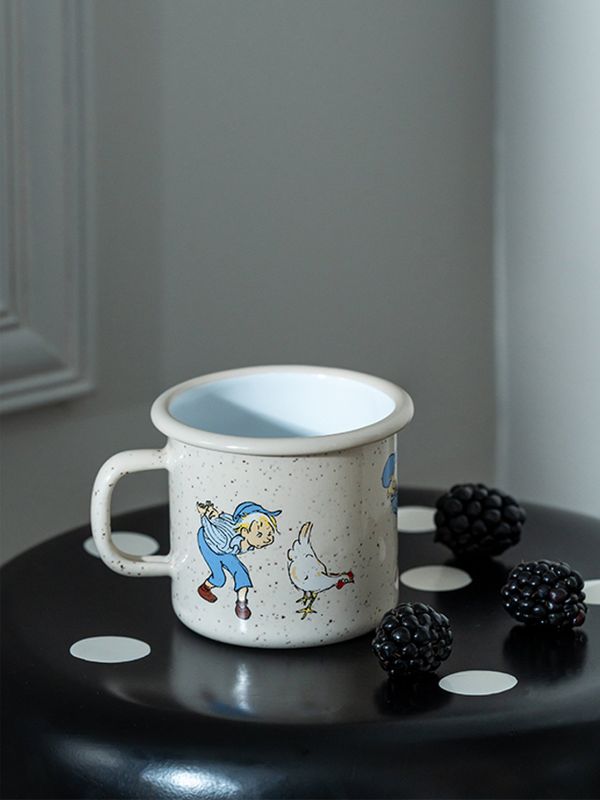 Emil enamel mug Cluck Cluck 2,5dl