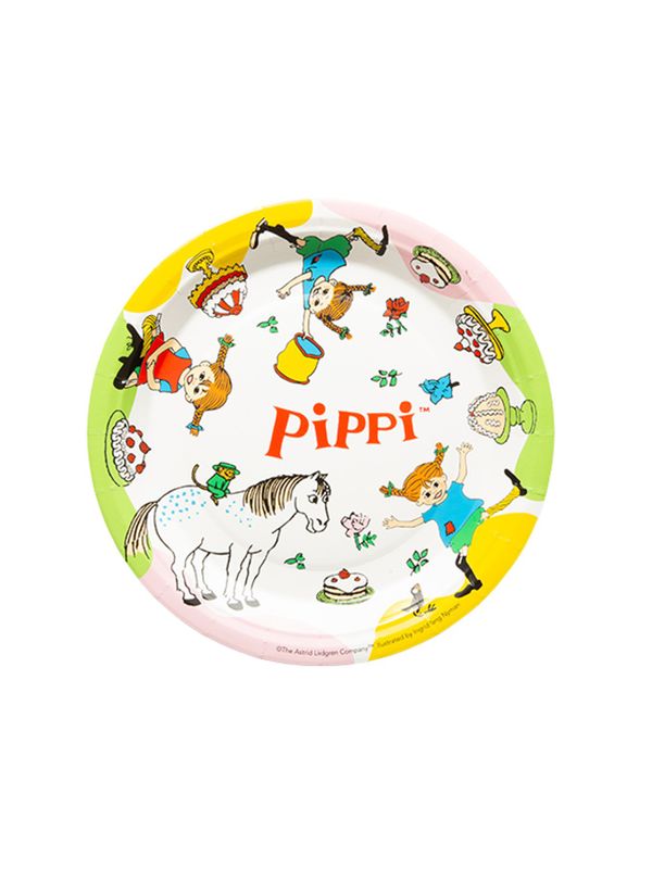 Papperstallrik Pippi Långstump 8-pack