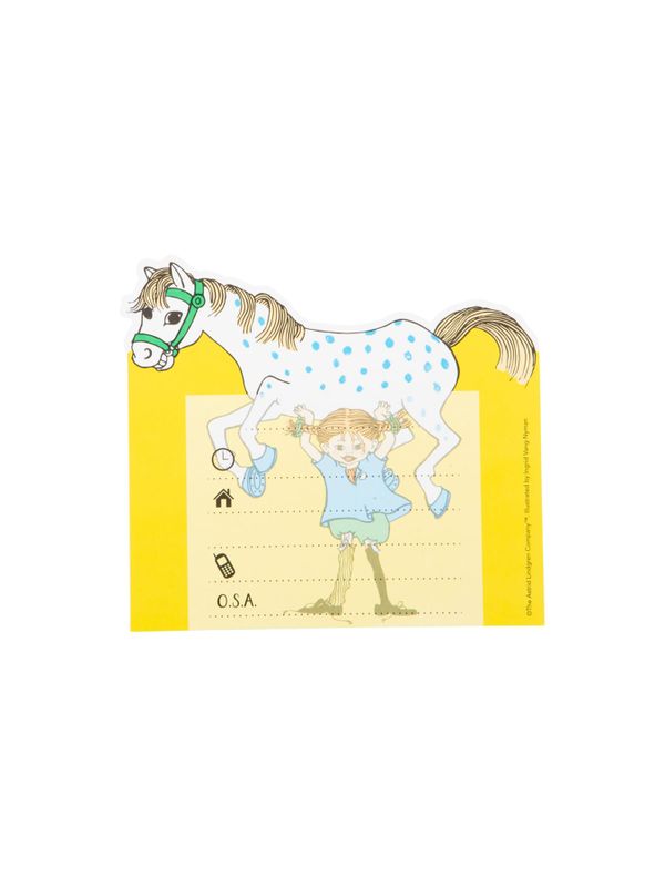 Invitation cards Pippi Longstocking