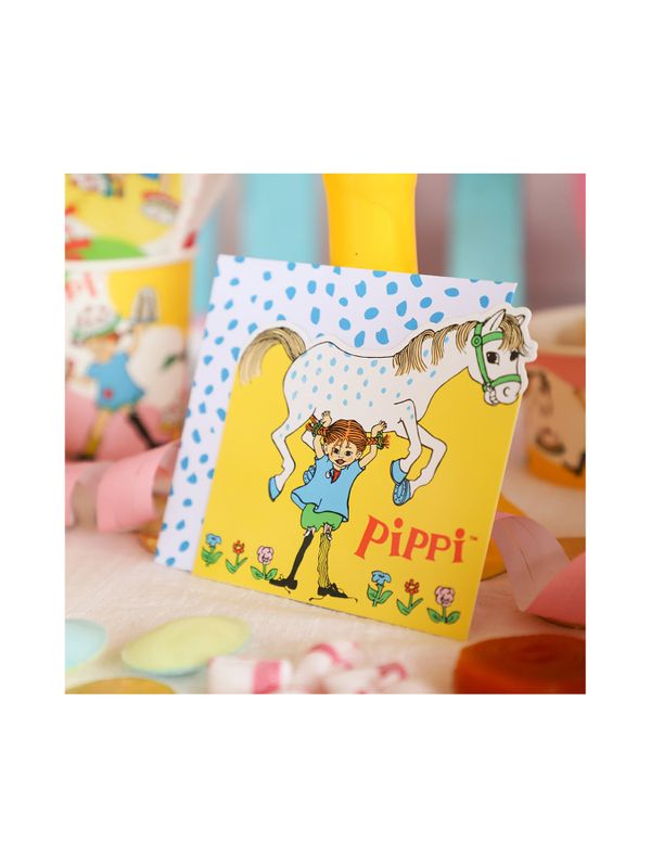Invitation cards Pippi Longstocking