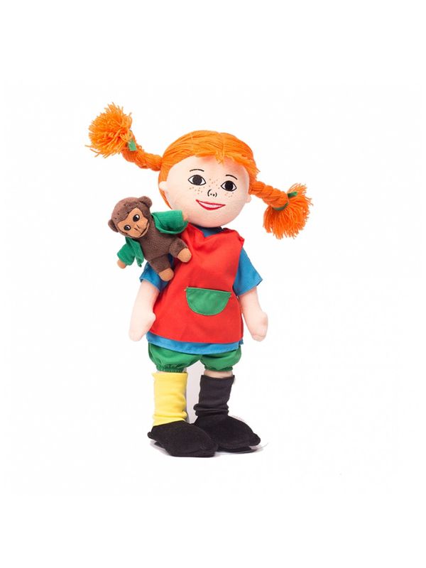 Doll Pippi Longstocking & Mr Nilsson 40 cm