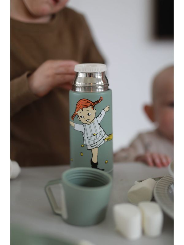 Pippi Longstocking thermos 0,35 l - green