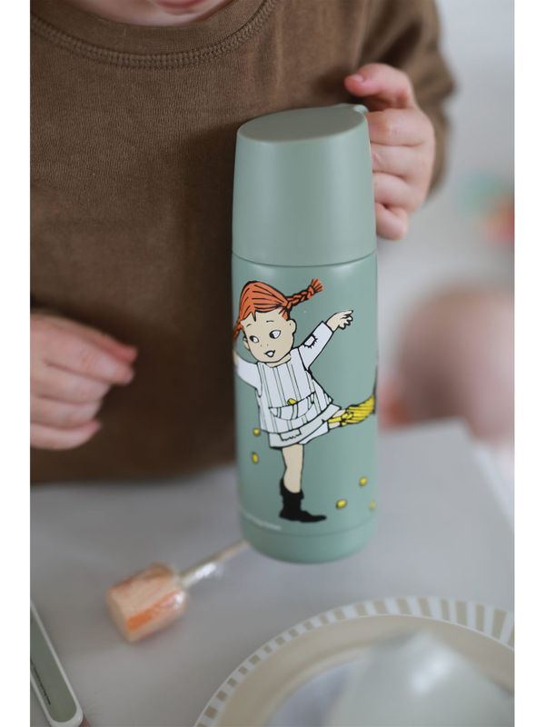Pippi Longstocking thermos 0,35 l - green