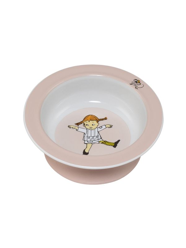 Suction plate for babies - Pippi Longstocking - Pink