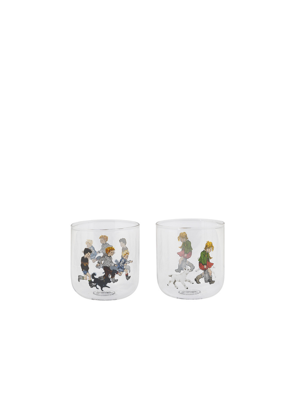 Drinking glasses withg Children of Noisy Village - Set of 2