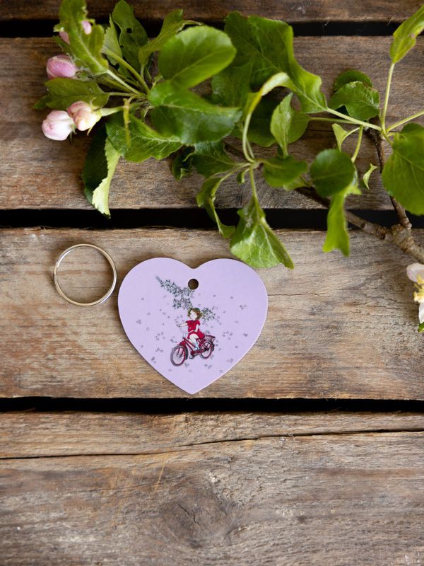 Nyckelring Lotta på Bråkmakargatan - Rosa