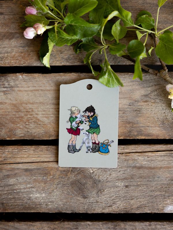 Luggage tag The Children of Noisy Village - Green