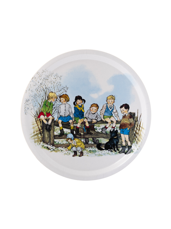 Tray with Children of the Noisy Village - 31x31 cm