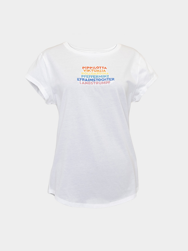 T-shirt Pippi Longstocking - White - German
