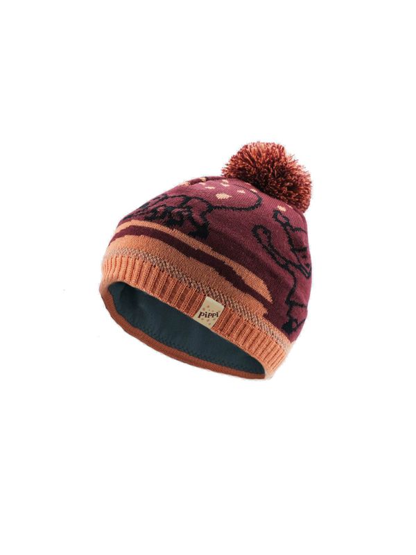Knitted hat Pippi Longstocking - Purple