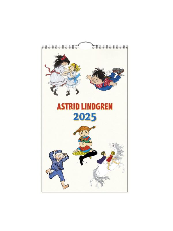 Väggkalender Astrid Lindgren karaktärer 2025