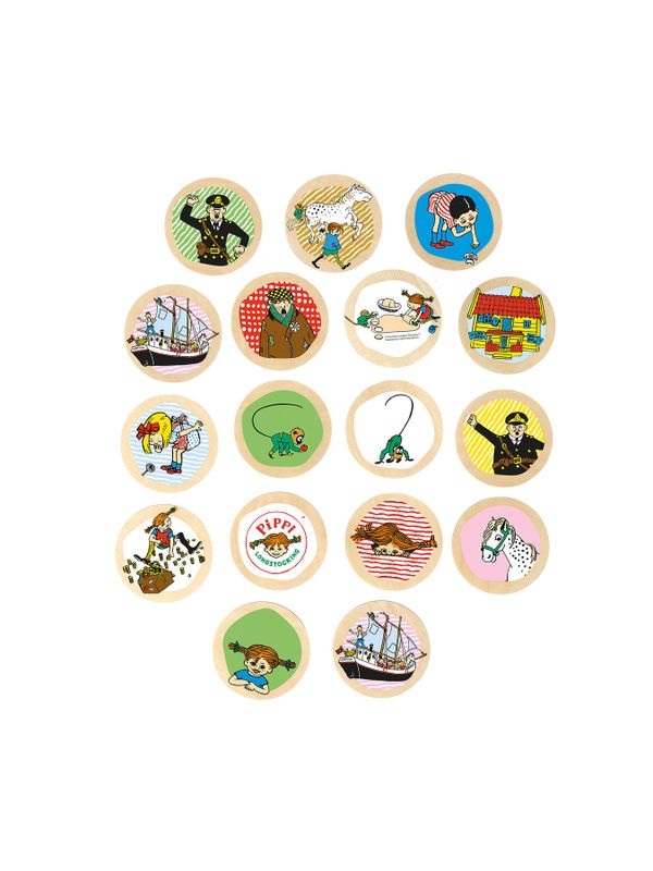 Pippi Langstrumpf Kinderspiel Memo