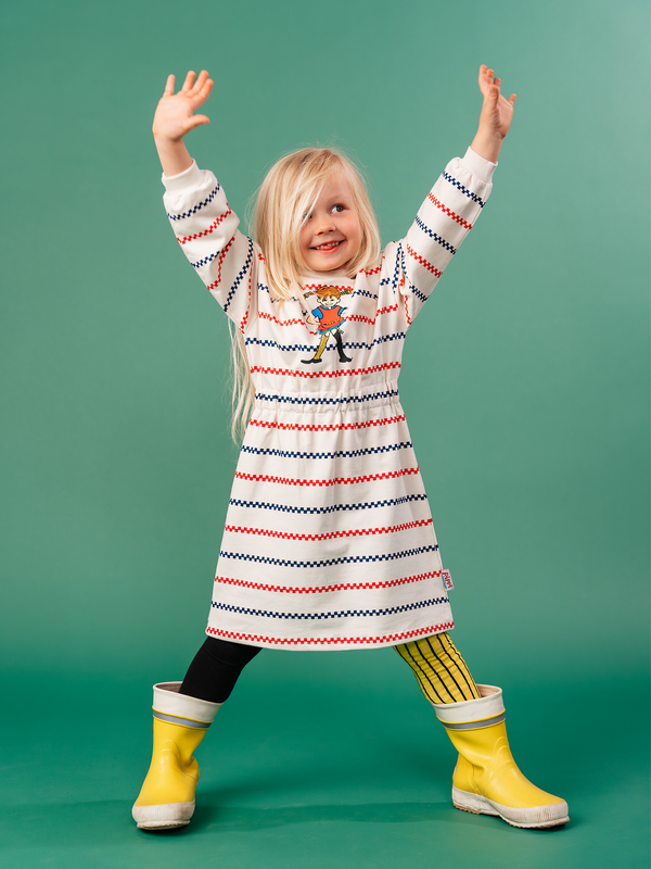 Striped Sweatshirt Dress Pippi