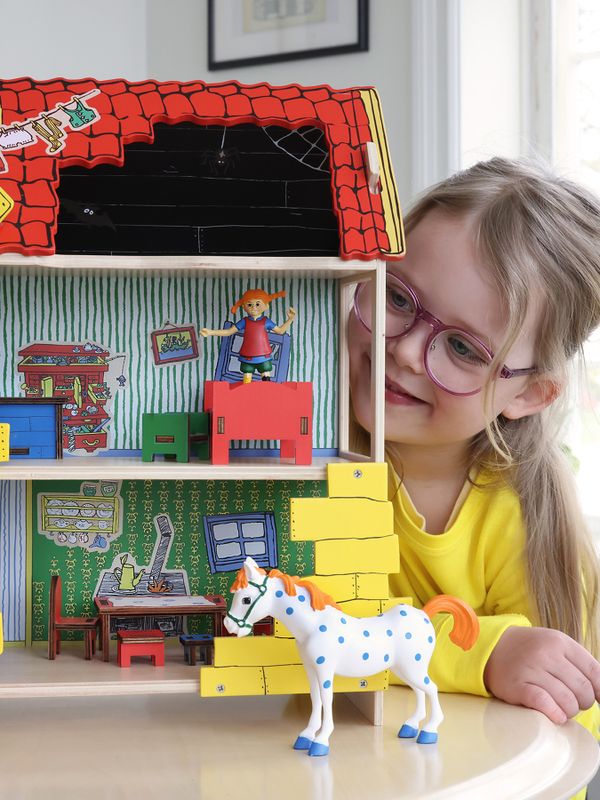 Pippi Puppenhausmöbel Schlafzimmer - Villa Kunterbunt