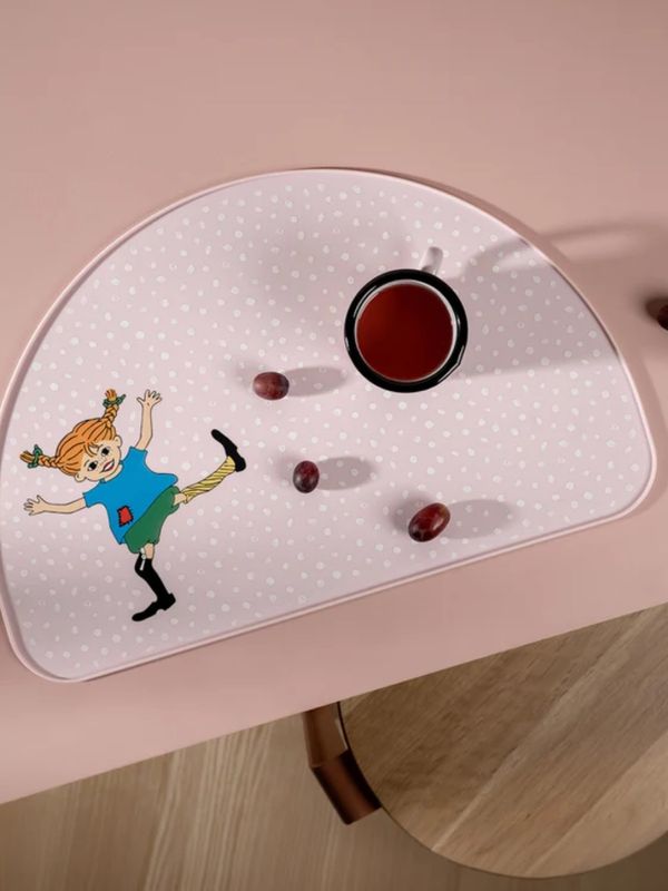 Pippi Langstrumpf Tischset Silikon - Rosa