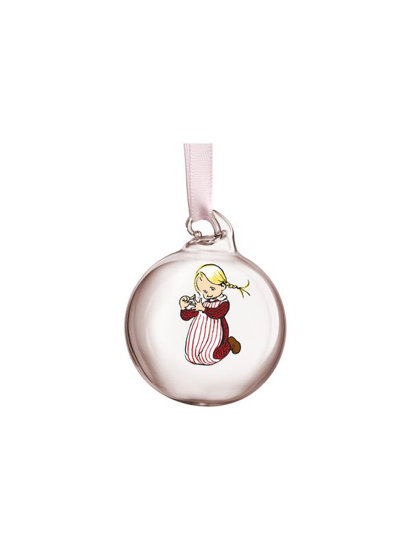 Weihnachtskugeln aus Glas Pippi & Michel - 4er Pack