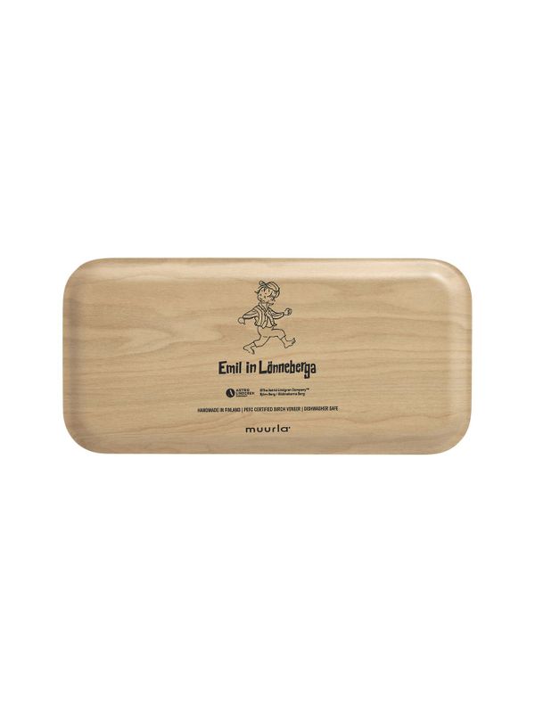 Emil in Lönneberga and His Family Tray Birch Veneer - White