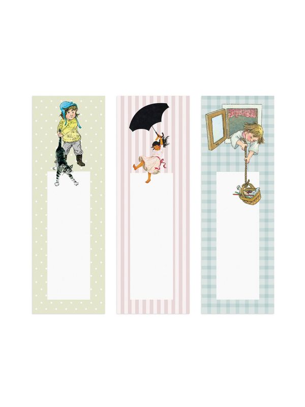 Bookmarks with Astrid Lindgren Characters by Ilon Wikland - 3-pack