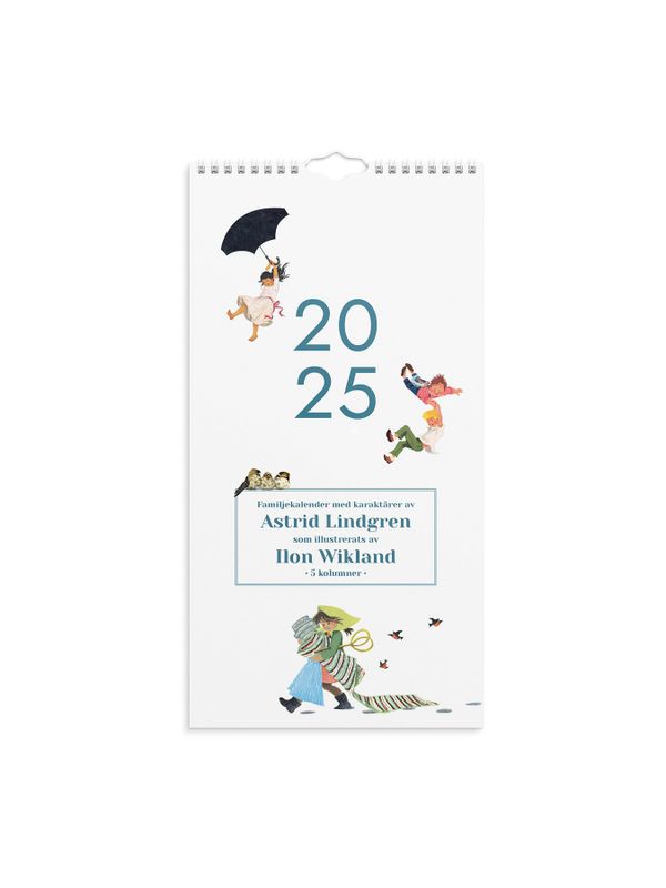 Buy 2025 Family Wall calendar with Astrid Lindgren characters