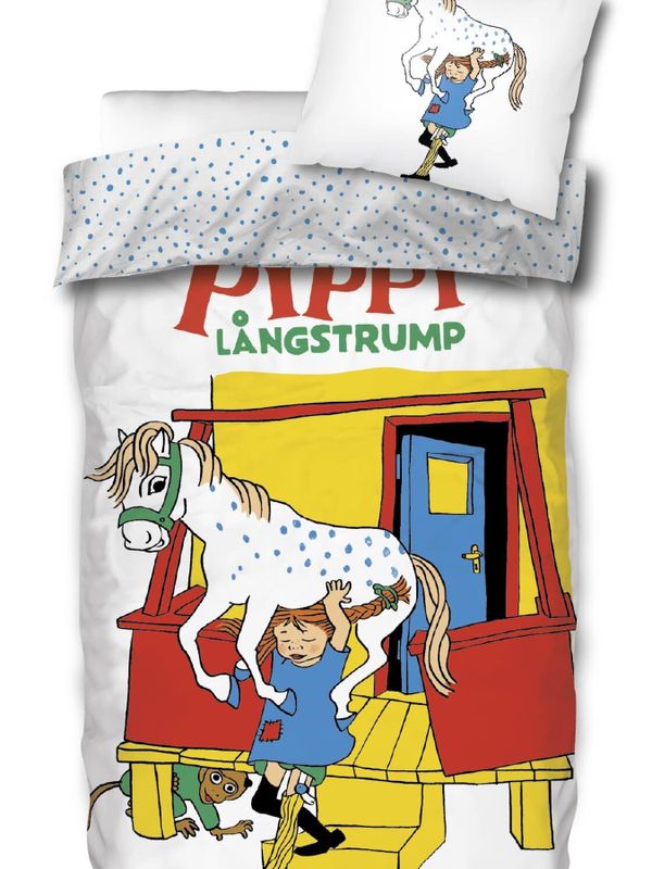Pippi Lifting Horse Duvet Cover Set