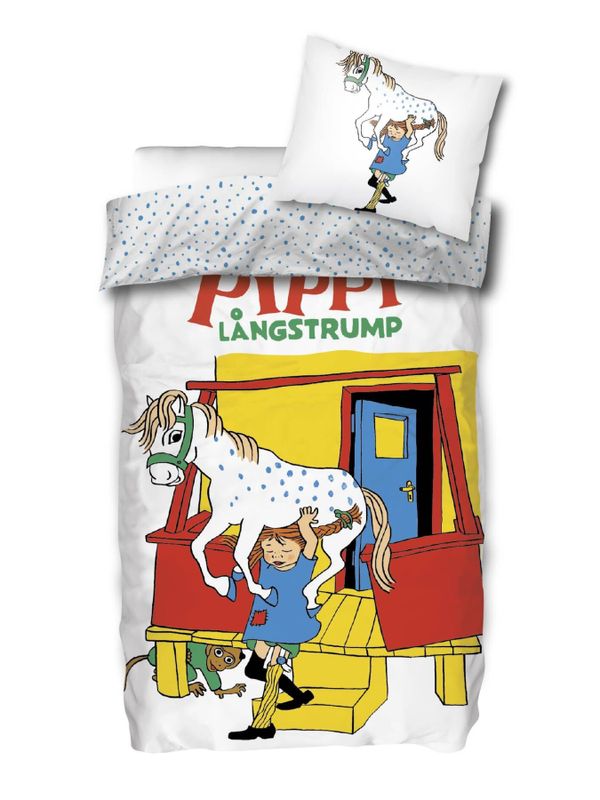 Pippi Lifting Horse Duvet Cover Set