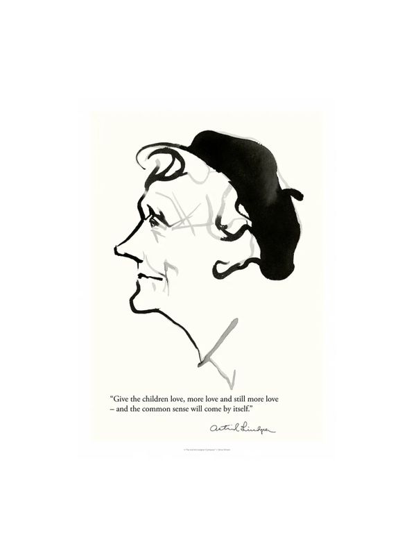 Poster 13x18 cm Astrid Lindgren - Give children love