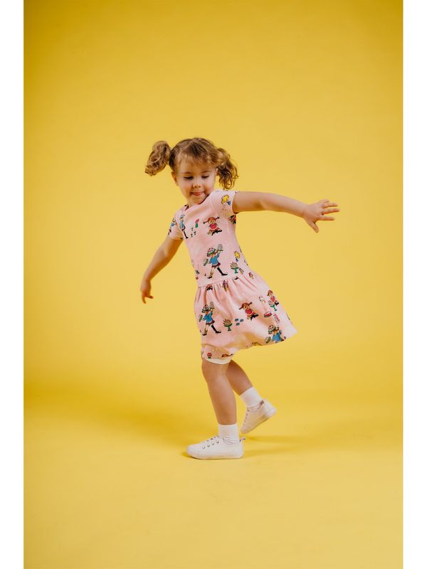 Kleid Pippis Geburtstagsfeier - Rosa