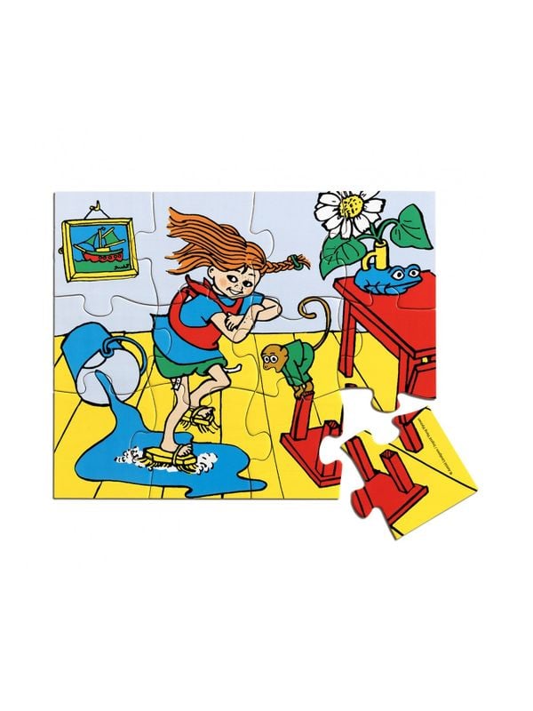 Wooden Puzzle Pippi Longstocking 12 Pieces