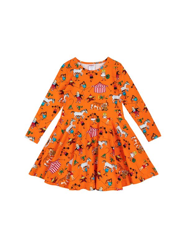 Kleid Pippi im Zirkus - Orange