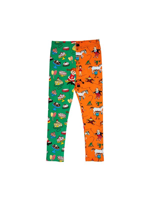 Leggins Pippi Green/Orange