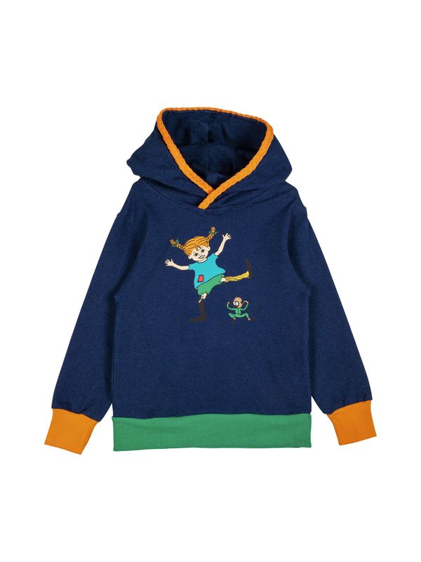 Kinder-Hoodie mit Pippi - Jeansblau