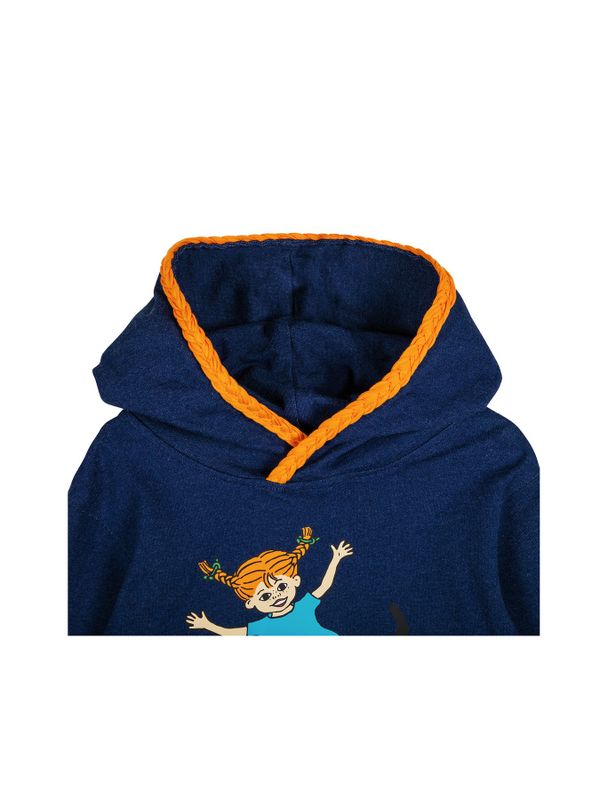 Kinder-Hoodie mit Pippi - Jeansblau